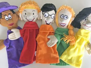 You Can Do It! Education Program Achieve Early Childhood character hand puppets included with first year purchase. 5 characters representing the 5 SELs: Connie Confidence, Gabby Get Along, Oscar Organisation, Pete Persistence, Ricky Resilience